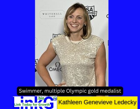 Kathleen Genevieve Ledecky Swimmer and multiple Olympic gold medalist