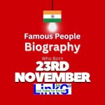 Famous Birthdays on November 23